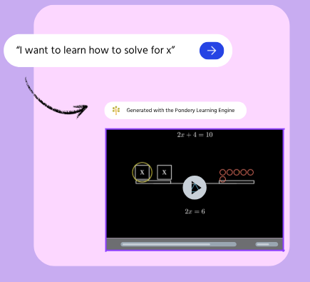 Pondery Learning Engine Interface